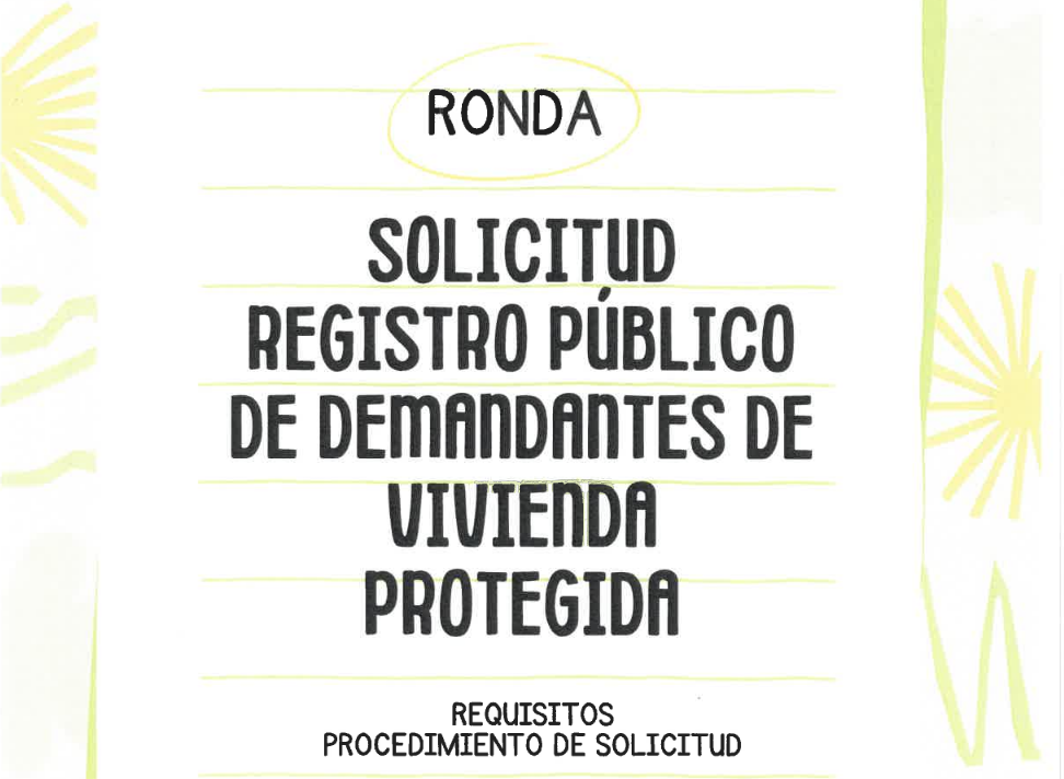 Descarga procedimiento de solicitud en el Registro de Vivienda Protegida